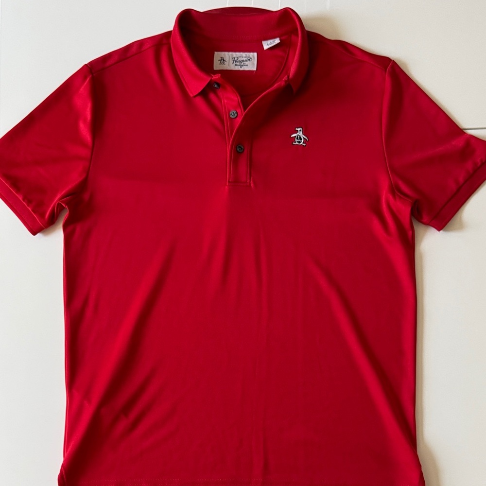 Original Penguin Men's Bright Red Polo Shirt
